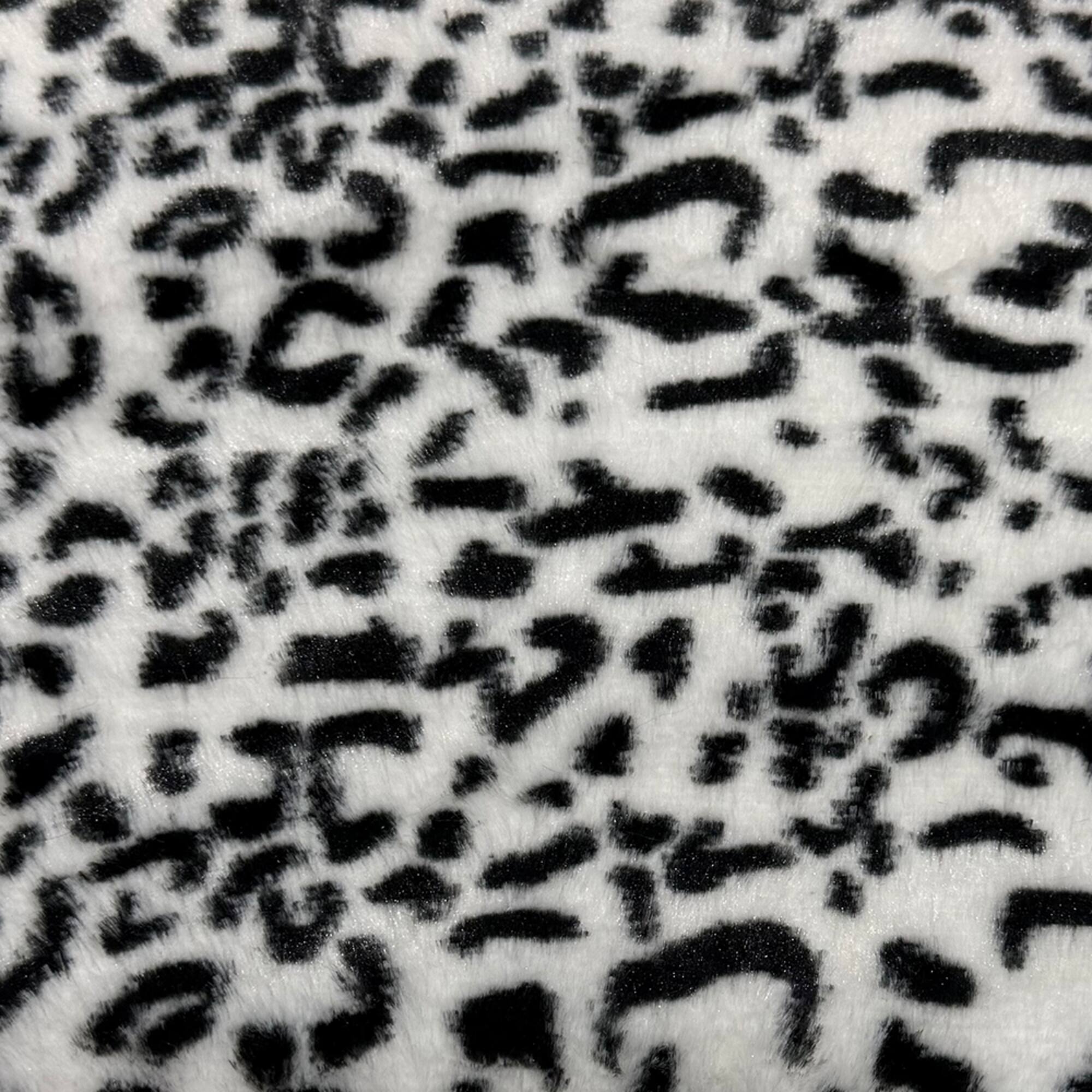 Feldman Black Faux Leopard Fur